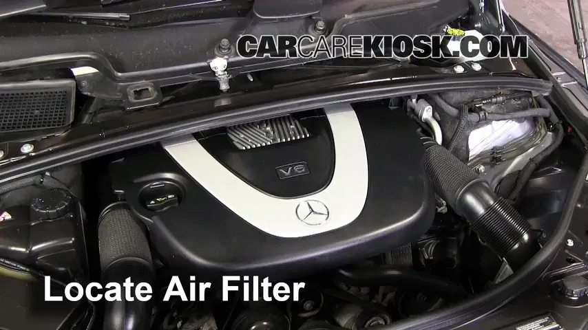 2010 Mercedes-Benz R350 4Matic 3.5L V6 Filtro de aire (motor) Cambio